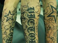 Victor-nombre-name-estrellas-stars-filigranas-brazo-arm-tattoo-tatuaje-amor-de-madre-zamora