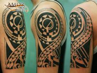 Maor-polinesio-composicion-tattoo-tatuaje-amor-de-madre-zamora-brazo-arm-personalizado