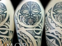 TATUAJE MAORI POLINESIO EN BRAZO