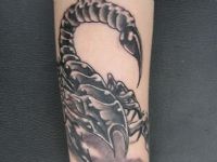 TATUAJE ESCORPION EN ANTEBRAZO