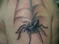 TATUAJE ARAA Y TELARAA EN HOMBRO