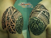 tattoo-tatuaje-amor-de-madre-zamora-maori-polinesio-hombro-shoulder-freehand