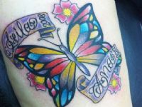 Mariposa-butterfly-color-colortattoo-nombres-names-leila-ana-fecha-date-tattoo-tatuaje-amor-de-madre